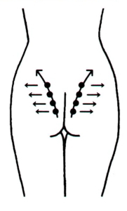 ポイント：左右対称にスイングさせるつもりで